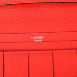 HERMES エルメス ベアン スフレ  ルージュトマト D刻印(2019年頃) レディース ヴォーエプソン 長財布 Aランク 中古 銀蔵