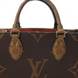 LOUIS VUITTON ルイヴィトン モノグラムリバース オンザゴー PM 2WAY ブラウン M46373 レディース モノグラムキャンバス ハンドバッグ Aランク 中古 銀蔵