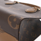 LOUIS VUITTON ルイヴィトン モノグラムリバース オンザゴー PM 2WAY ブラウン M46373 レディース モノグラムキャンバス ハンドバッグ Aランク 中古 銀蔵