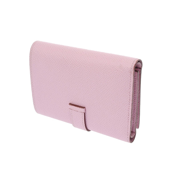 HERMES エルメス ベアンコンビネ モーヴシルベストル U刻印(2022年頃) レディース ヴォーエプソン 三つ折り財布 ABランク 中古 銀蔵