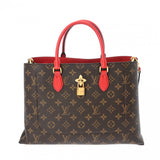 LOUIS VUITTON ルイヴィトン モノグラム フラワートート 2WAY コクリコ M43553 レディース モノグラムキャンバス ハンドバッグ Aランク 中古 銀蔵