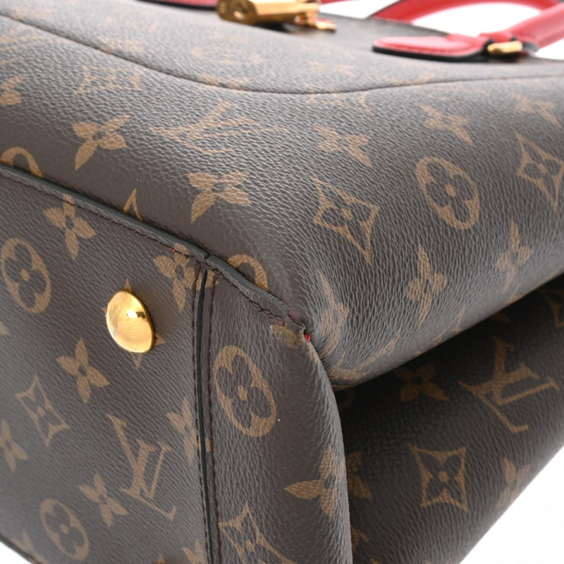 LOUIS VUITTON ルイヴィトン モノグラム フラワートート 2WAY コクリコ M43553 レディース モノグラムキャンバス ハンドバッグ Aランク 中古 銀蔵