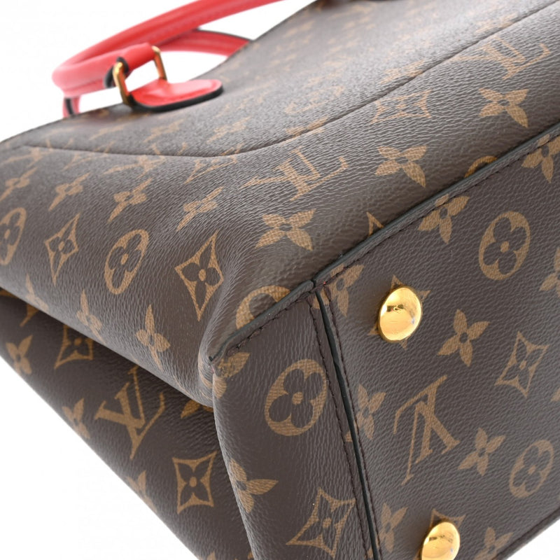 LOUIS VUITTON ルイヴィトン モノグラム フラワートート 2WAY コクリコ M43553 レディース モノグラムキャンバス ハンドバッグ Aランク 中古 銀蔵