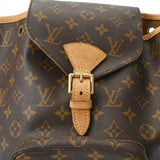 LOUIS VUITTON ルイヴィトン モノグラム ミニモンスリ ブラウン M51137 レディース モノグラムキャンバス リュック・デイパック Bランク 中古 銀蔵