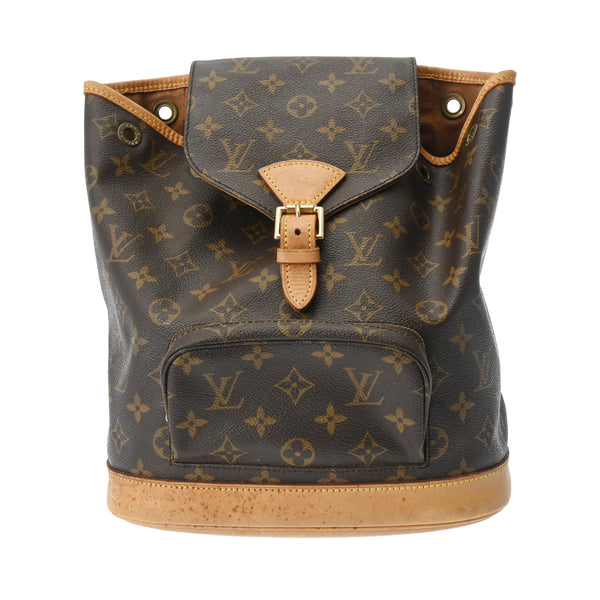 LOUIS VUITTON ルイヴィトン モノグラム ミニモンスリ ブラウン M51137 レディース モノグラムキャンバス リュック・デイパック Bランク 中古 銀蔵