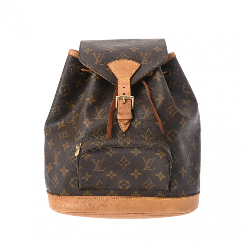 LOUIS VUITTON ルイヴィトン モノグラム ミニモンスリ ブラウン M51137 レディース モノグラムキャンバス リュック・デイパック Bランク 中古 銀蔵