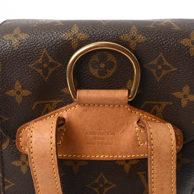 LOUIS VUITTON ルイヴィトン モノグラム ミニモンスリ ブラウン M51137 レディース モノグラムキャンバス リュック・デイパック Bランク 中古 銀蔵