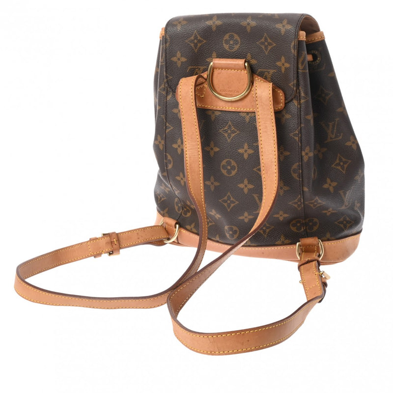 LOUIS VUITTON ルイヴィトン モノグラム ミニモンスリ ブラウン M51137 レディース モノグラムキャンバス リュック・デイパック Bランク 中古 銀蔵