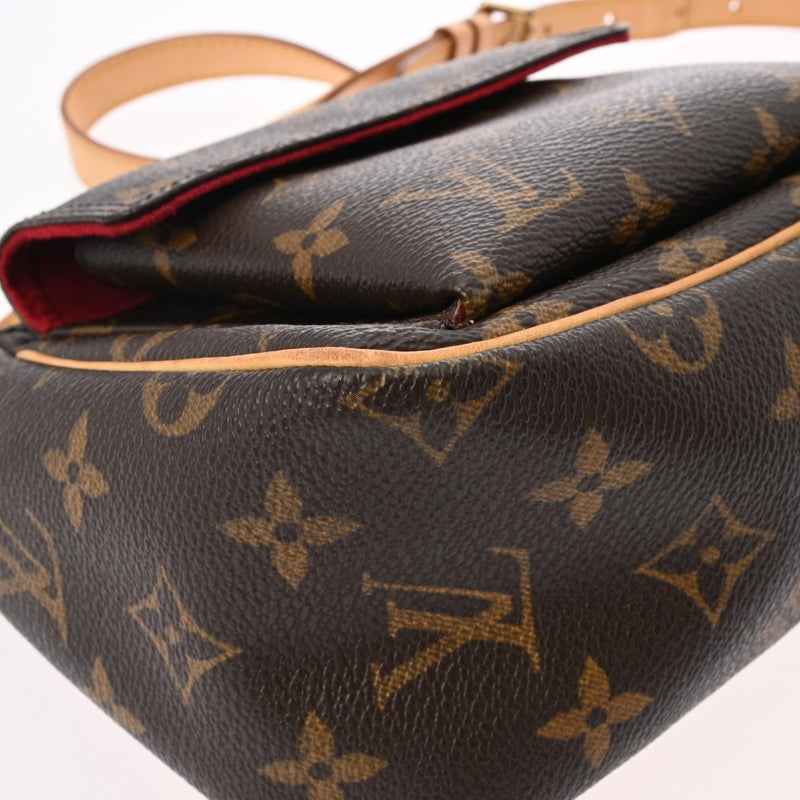 LOUIS VUITTON ルイヴィトン モノグラム ヴィバシテ PM ブラウン M51165 レディース モノグラムキャンバス ショルダーバッグ Bランク 中古 銀蔵