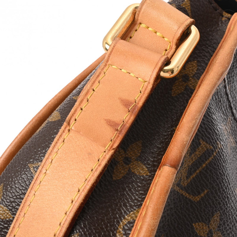 LOUIS VUITTON ルイヴィトン モノグラム メニルモンタン PM ブラウン M40474 レディース モノグラムキャンバス ショルダーバッグ Bランク 中古 銀蔵