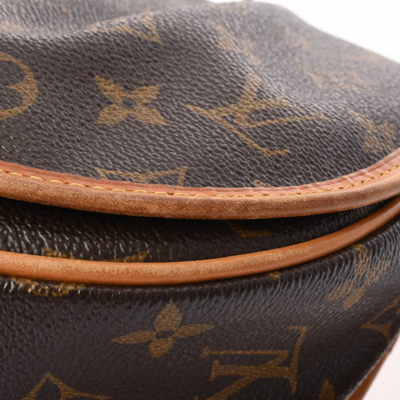 LOUIS VUITTON ルイヴィトン モノグラム メニルモンタン PM ブラウン M40474 レディース モノグラムキャンバス ショルダーバッグ Bランク 中古 銀蔵