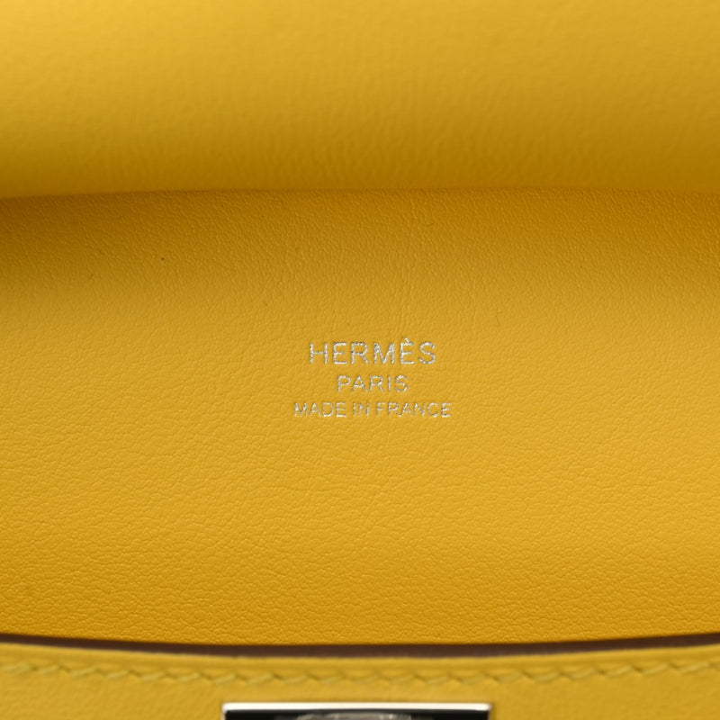 HERMES エルメス ジプシエール ミニ ジョーヌナプル パラジウム金具 B刻印(2023年頃) レディース ヴォースイフト ショルダーバッグ 未使用 銀蔵