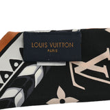 LOUIS VUITTON ルイヴィトン バンドーBB LVクラフティ ブラウン/黒 M76498 レディース シルク100％ スカーフ ABランク 中古 銀蔵