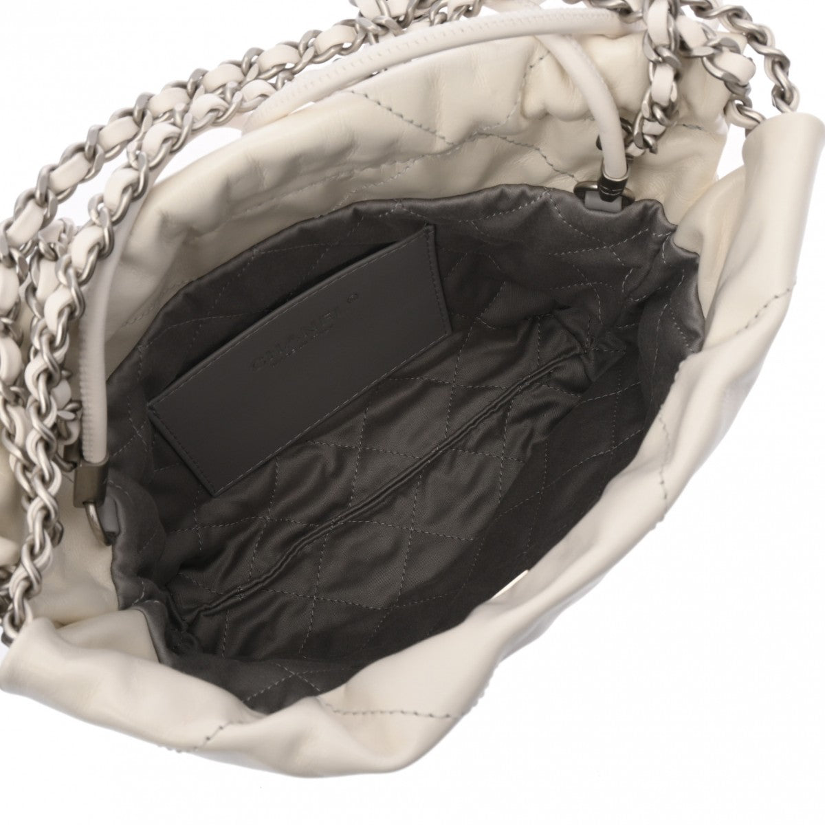 CHANEL シャネル 2WAYショルダーバッグ  CHANEL22　 ミニハンドバッグ  AS3980 ハンドバッグ
 カーフ ブラック/シルバー レディース【中古】【207】 シャネル CHANEL CHANEL22 ミニバッグ AS3980 ライム ゴールド金具