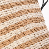 Chloe クロエ ウッディ スモール バケット 2WAY 黒/白/ベージュ レディース レザー ラフィア ショルダーバッグ Aランク 中古 銀蔵