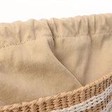 Chloe クロエ ウッディ スモール バケット 2WAY 黒/白/ベージュ レディース レザー ラフィア ショルダーバッグ Aランク 中古 銀蔵