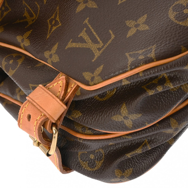 LOUIS VUITTON ルイヴィトン モノグラム ソミュール 30 ブラウン M42256 レディース モノグラムキャンバス ショルダーバッグ Bランク 中古 銀蔵