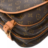 LOUIS VUITTON ルイヴィトン モノグラム ソミュール 30 ブラウン M42256 レディース モノグラムキャンバス ショルダーバッグ Bランク 中古 銀蔵