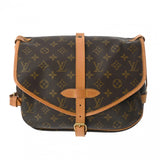 LOUIS VUITTON ルイヴィトン モノグラム ソミュール 30 ブラウン M42256 レディース モノグラムキャンバス ショルダーバッグ Bランク 中古 銀蔵