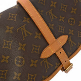 LOUIS VUITTON ルイヴィトン モノグラム ソミュール 30 ブラウン M42256 レディース モノグラムキャンバス ショルダーバッグ Bランク 中古 銀蔵