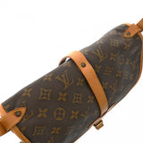 LOUIS VUITTON ルイヴィトン モノグラム ソミュール 30 ブラウン M42256 レディース モノグラムキャンバス ショルダーバッグ Bランク 中古 銀蔵