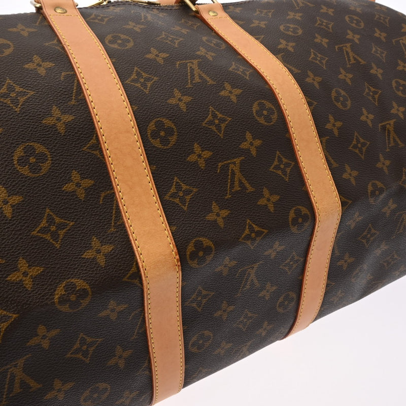 LOUIS VUITTON ルイヴィトン モノグラム キーポル 55 ブラウン M41424 ユニセックス モノグラムキャンバス ボストンバッグ Bランク 中古 銀蔵