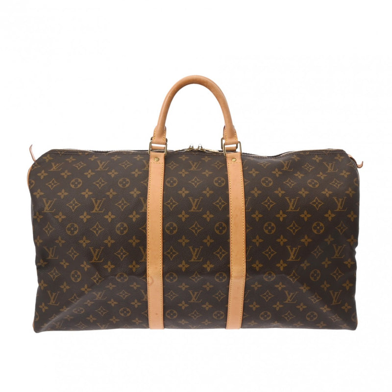 LOUIS VUITTON ルイヴィトン モノグラム キーポル 55 ブラウン M41424 ユニセックス モノグラムキャンバス ボストンバッグ Bランク 中古 銀蔵