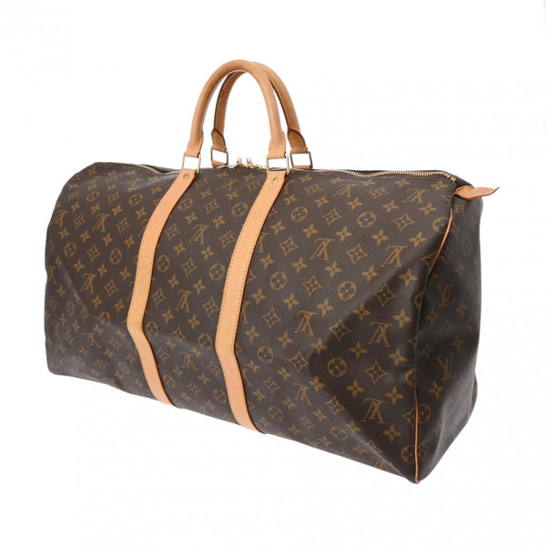 LOUIS VUITTON ルイヴィトン モノグラム キーポル 55 ブラウン M41424 ユニセックス モノグラムキャンバス ボストンバッグ Bランク 中古 銀蔵