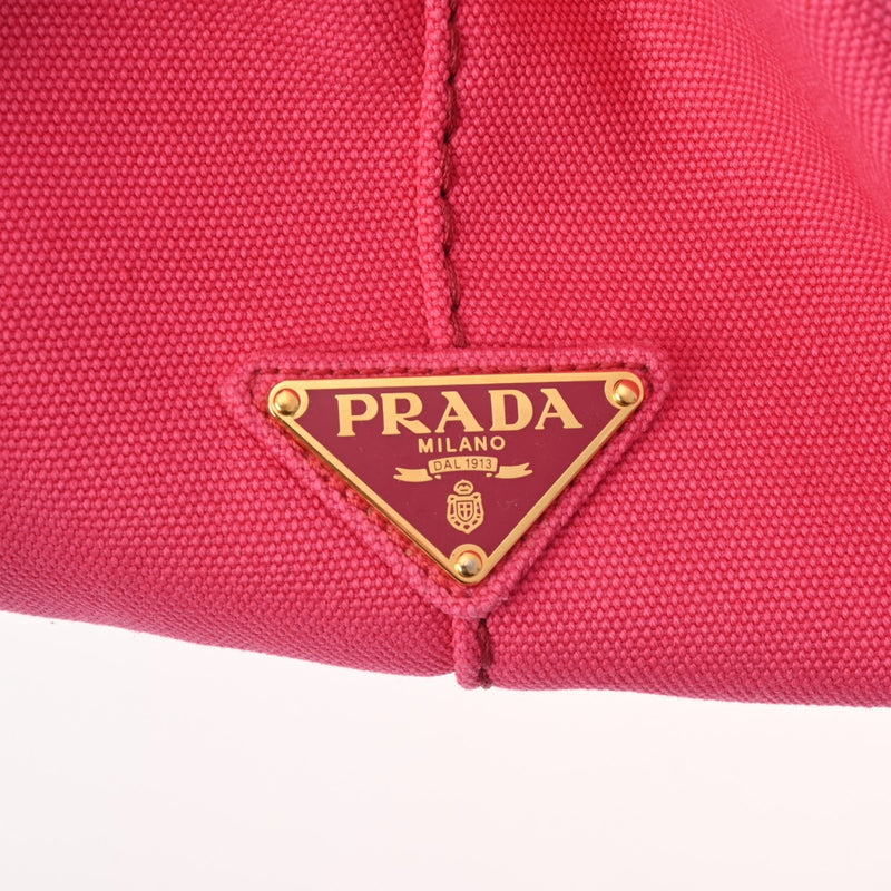 PRADA プラダ カナパ 2WAY ピンク 1BG642 レディース キャンバス ハンドバッグ ABランク 中古 銀蔵