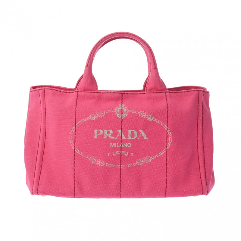 PRADA プラダ カナパ 2WAY ピンク 1BG642 レディース キャンバス ハンドバッグ ABランク 中古 銀蔵