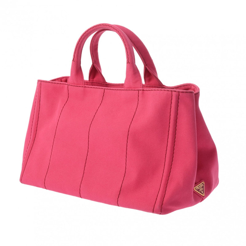 PRADA プラダ カナパ 2WAY ピンク 1BG642 レディース キャンバス ハンドバッグ ABランク 中古 銀蔵