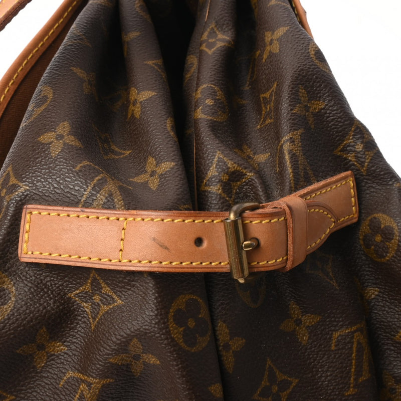 LOUIS VUITTON ルイヴィトン モノグラム ソミュール 35 ブラウン M42254 レディース モノグラムキャンバス ショルダーバッグ Bランク 中古 銀蔵