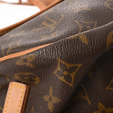 LOUIS VUITTON ルイヴィトン モノグラム ソミュール 35 ブラウン M42254 レディース モノグラムキャンバス ショルダーバッグ Bランク 中古 銀蔵