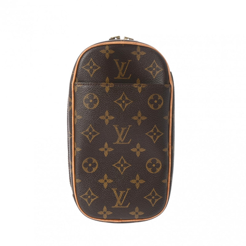 LOUIS VUITTON ルイヴィトン モノグラム ポシェットガンジュ ブラウン M51870 メンズ モノグラムキャンバス ボディバッグ Bランク 中古 銀蔵