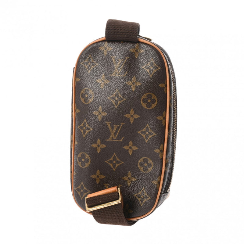 LOUIS VUITTON ルイヴィトン モノグラム ポシェットガンジュ ブラウン M51870 メンズ モノグラムキャンバス ボディバッグ Bランク 中古 銀蔵