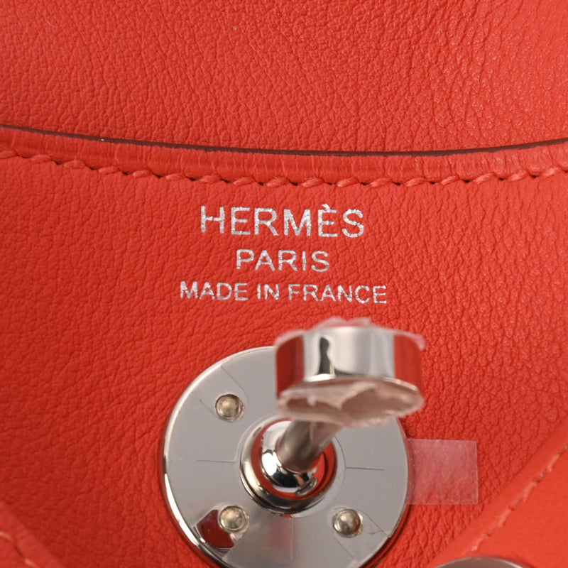 HERMES エルメス リンディ ミニ  ローズテキサス パラジウム金具 Z刻印(2021年頃)  レディース ヴォースイフト 2WAYバッグ 新同 中古 銀蔵