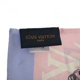 LOUIS VUITTON ルイヴィトン バンドー コンフィデンシャル LVエスカル ピンク M76186 レディース シルク100％ スカーフ Bランク 中古 銀蔵