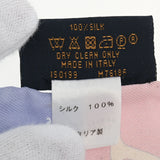 LOUIS VUITTON ルイヴィトン バンドー コンフィデンシャル LVエスカル ピンク M76186 レディース シルク100％ スカーフ Bランク 中古 銀蔵