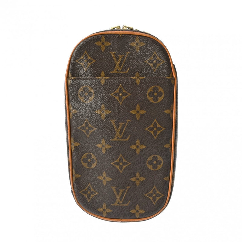 LOUIS VUITTON ルイヴィトン モノグラム ポシェットガンジュ ブラウン M51870 メンズ モノグラムキャンバス ボディバッグ Bランク 中古 銀蔵