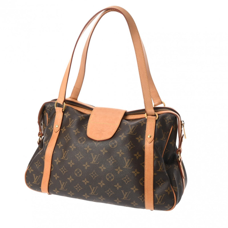 LOUIS VUITTON ルイヴィトン モノグラム ストレーザー PM ブラウン M51186 レディース モノグラムキャンバス ショルダーバッグ Bランク 中古 銀蔵