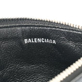 BALENCIAGA バレンシアガ フラグメントケース 黒 シルバー金具 640535 メンズ PVC コインケース Aランク 中古 銀蔵