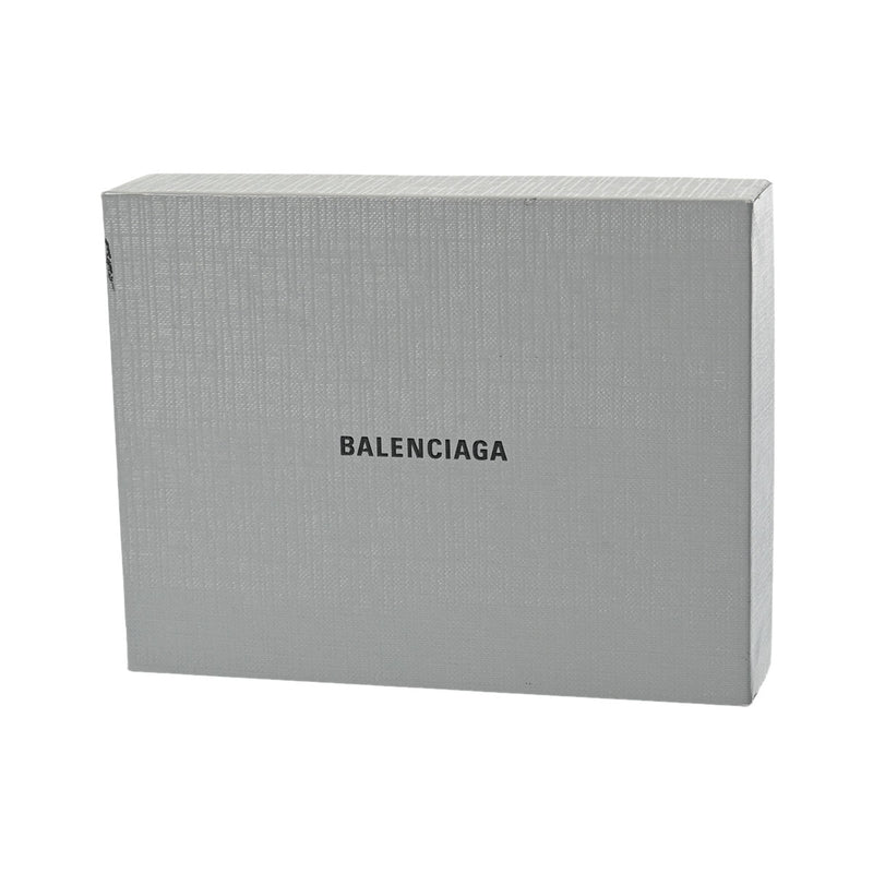 BALENCIAGA バレンシアガ フラグメントケース 黒 シルバー金具 640535 メンズ PVC コインケース Aランク 中古 銀蔵