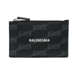 BALENCIAGA バレンシアガ フラグメントケース 黒 シルバー金具 640535 メンズ PVC コインケース Aランク 中古 銀蔵