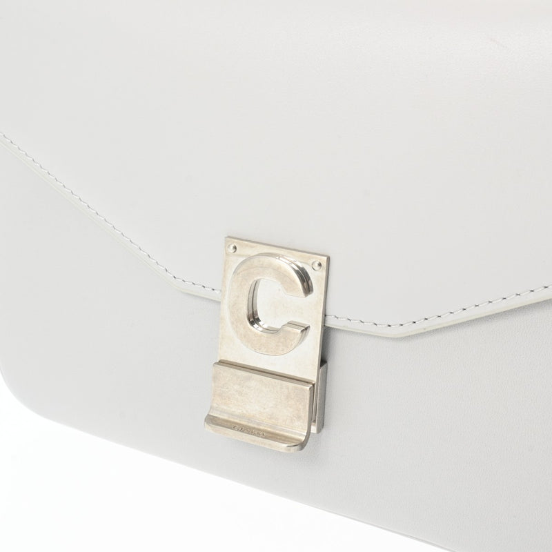 CELINE セリーヌ Cミディアム チェーンショルダー グレー 187253BFB レディース レザー ショルダーバッグ ABランク 中古 銀蔵