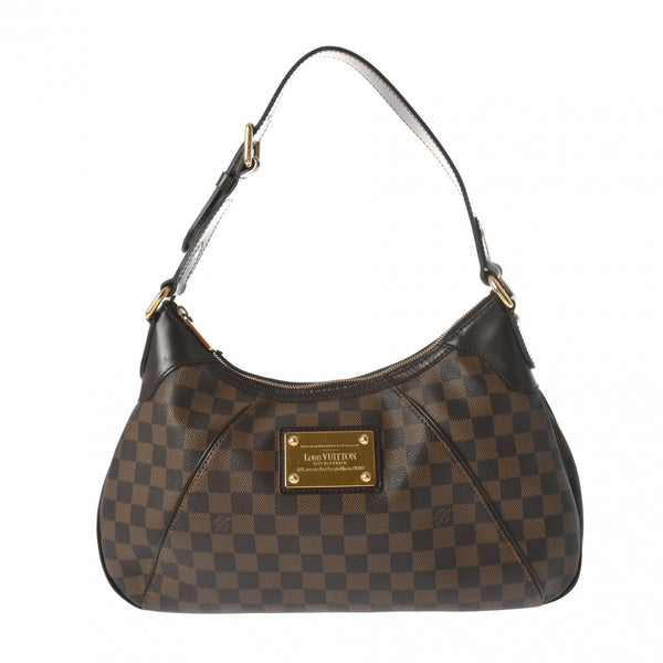 LOUIS VUITTON ルイヴィトン ダミエ テムズ GM ブラウン N48180 レディース ダミエキャンバス セミショルダーバッグ ABランク 中古 銀蔵