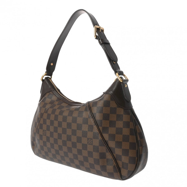 LOUIS VUITTON ルイヴィトン ダミエ テムズ GM ブラウン N48180 レディース ダミエキャンバス セミショルダーバッグ ABランク 中古 銀蔵