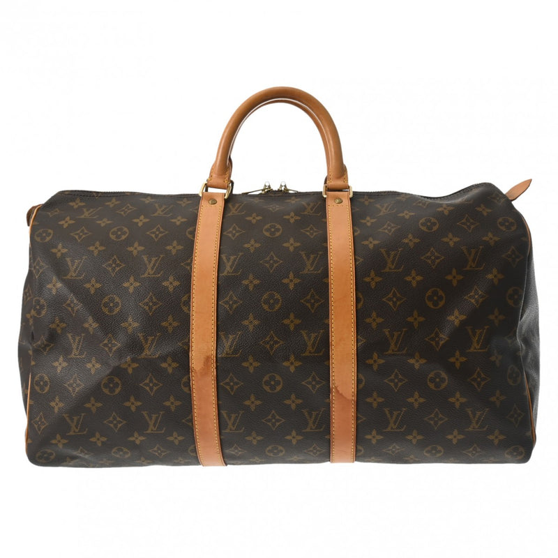 LOUIS VUITTON ルイヴィトン モノグラム キーポル 50 ブラウン M41426 ユニセックス モノグラムキャンバス ボストンバッグ Bランク 中古 銀蔵