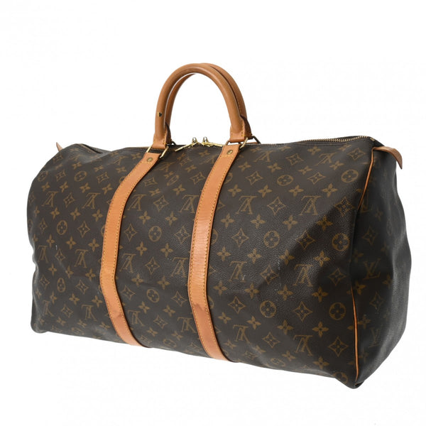 LOUIS VUITTON ルイヴィトン モノグラム キーポル 50 ブラウン M41426 ユニセックス モノグラムキャンバス ボストンバッグ Bランク 中古 銀蔵