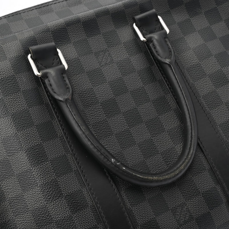 LOUIS VUITTON ルイヴィトン ダミエグラフィット イカール 黒 N40007 メンズ ダミエグラフィットキャンバス ビジネスバッグ Bランク 中古 銀蔵