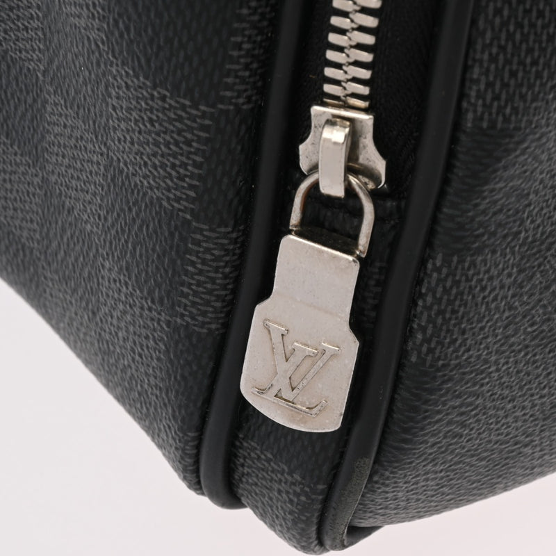 LOUIS VUITTON ルイヴィトン ダミエグラフィット イカール 黒 N40007 メンズ ダミエグラフィットキャンバス ビジネスバッグ Bランク 中古 銀蔵